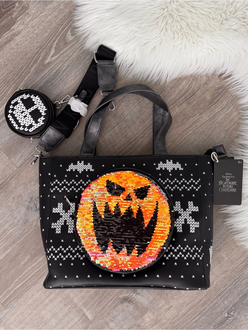 🎃🖤LOUNGEFLY Nightmare Before Christmas Crossbody Bag & Coin Bag Tote